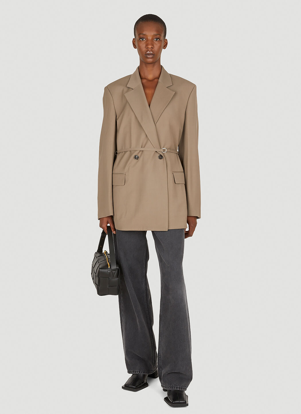 Acne studios double best sale breasted wool blazer