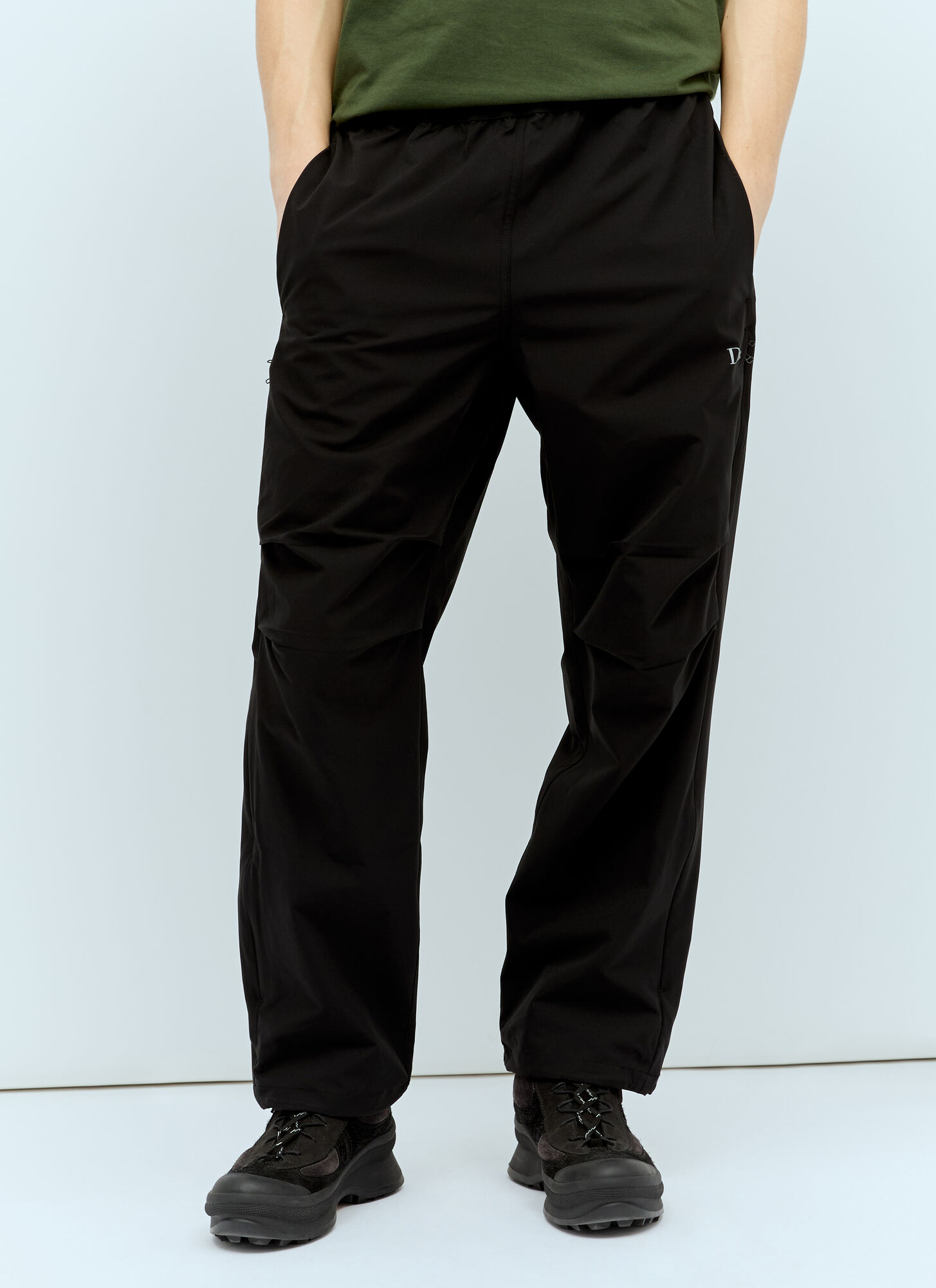 Shop Dime Lightweight Zip Track Pants In Black