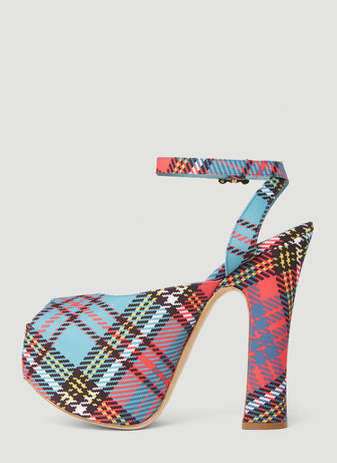 Vivienne Westwood Vargas Elevated Platform Peep Toe Heels Blue vvw0251137