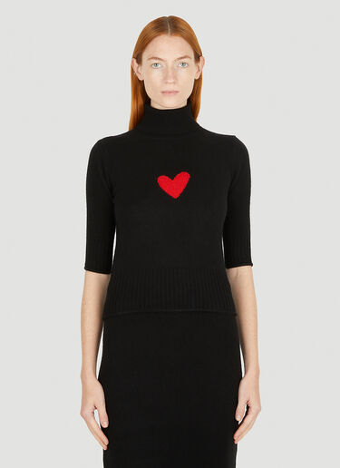 Sportmax Piovra Heart Sweater Black spx0250012