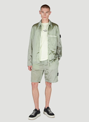 Stone Island Compass Patch Overshirt Green sto0152027