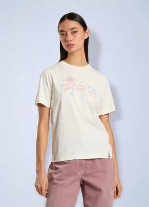 Palm Angels Feel High Regular T-Shirt White pma0266201