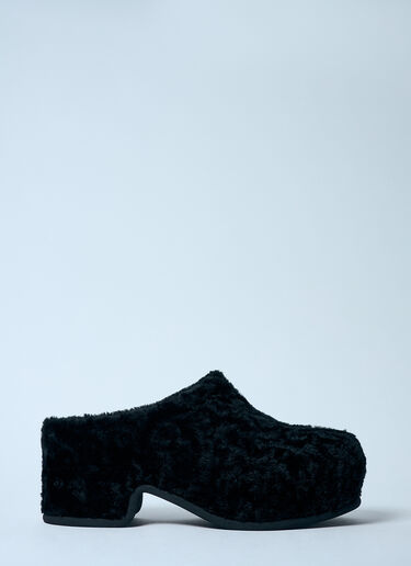 Dries Van Noten Sherpa Clogs Black dvn0158028