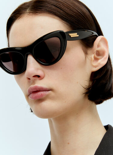 Bottega Veneta Bombe Cat-Eye Sunglasses Black bos0256001