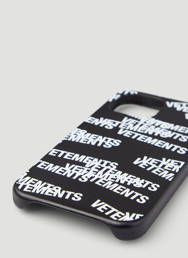 Vetements 徽标 iPhone 12 Pro 手机套 黑 vet0146032