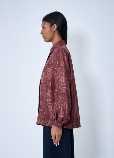 Max Mara Silk Shirt Bordeaux max0263007