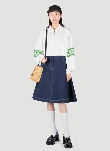 Kenzo Denim Circle Skirt Blue knz0252032