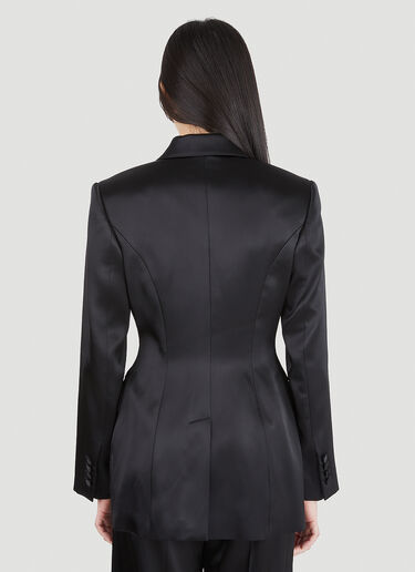 Alexander McQueen Sculpted Double-Breasted Blazer Black amq0246008