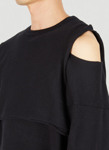 Ottolinger Wrap Knit Sweater Black ott0348004