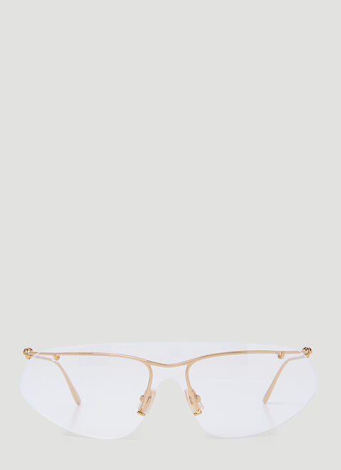 Comme des Garçons PARFUMS Knot Shield Sunglasses Transparent cdp0350006