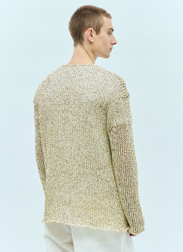 Jil Sander+ Open Knit Sweater Yellow jsp0156007