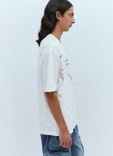 Diesel T-Strapoval Cut-Out T-Shirt White dsl0153003