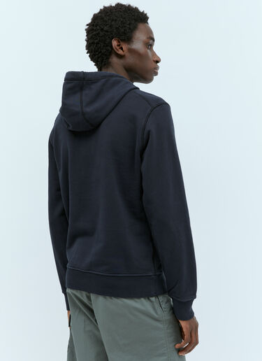 Stone Island Logo Patch Hooded Sweatshirt Navy sto0156062