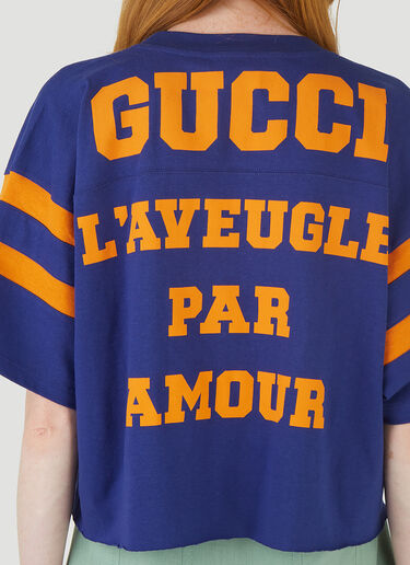 Gucci 1921 短款T 恤 蓝 guc0245005