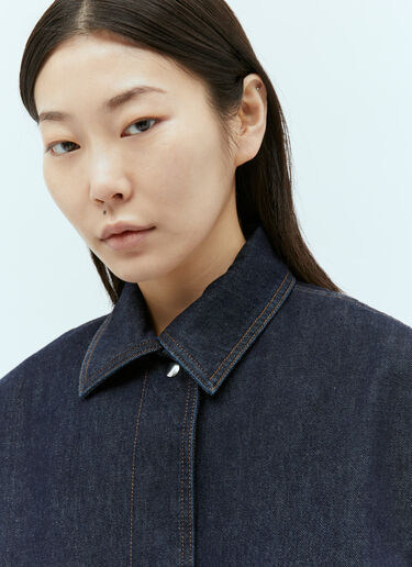 TOTEME Denim Overshirt Jacket Blue tot0255025