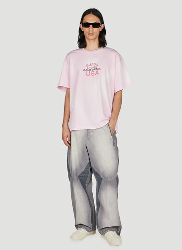 フェードグラフィックTシャツ Guess USA フェードグラフィックTシャツ ピンク gue0152006