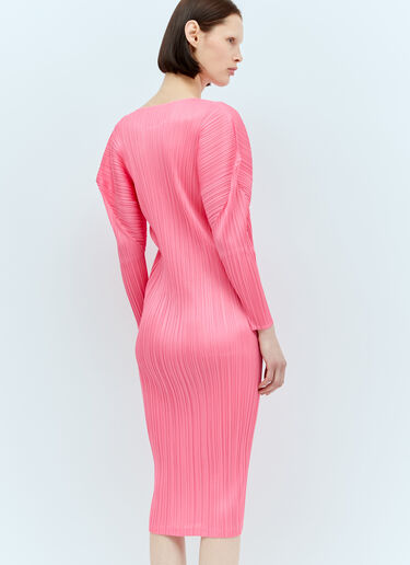 Pleats Please Issey Miyake Monthly Colors: February Midi Dress Pink plp0256003