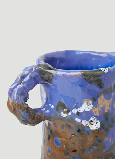 NIKO JUNE Glased Vase  Blue nko0346011