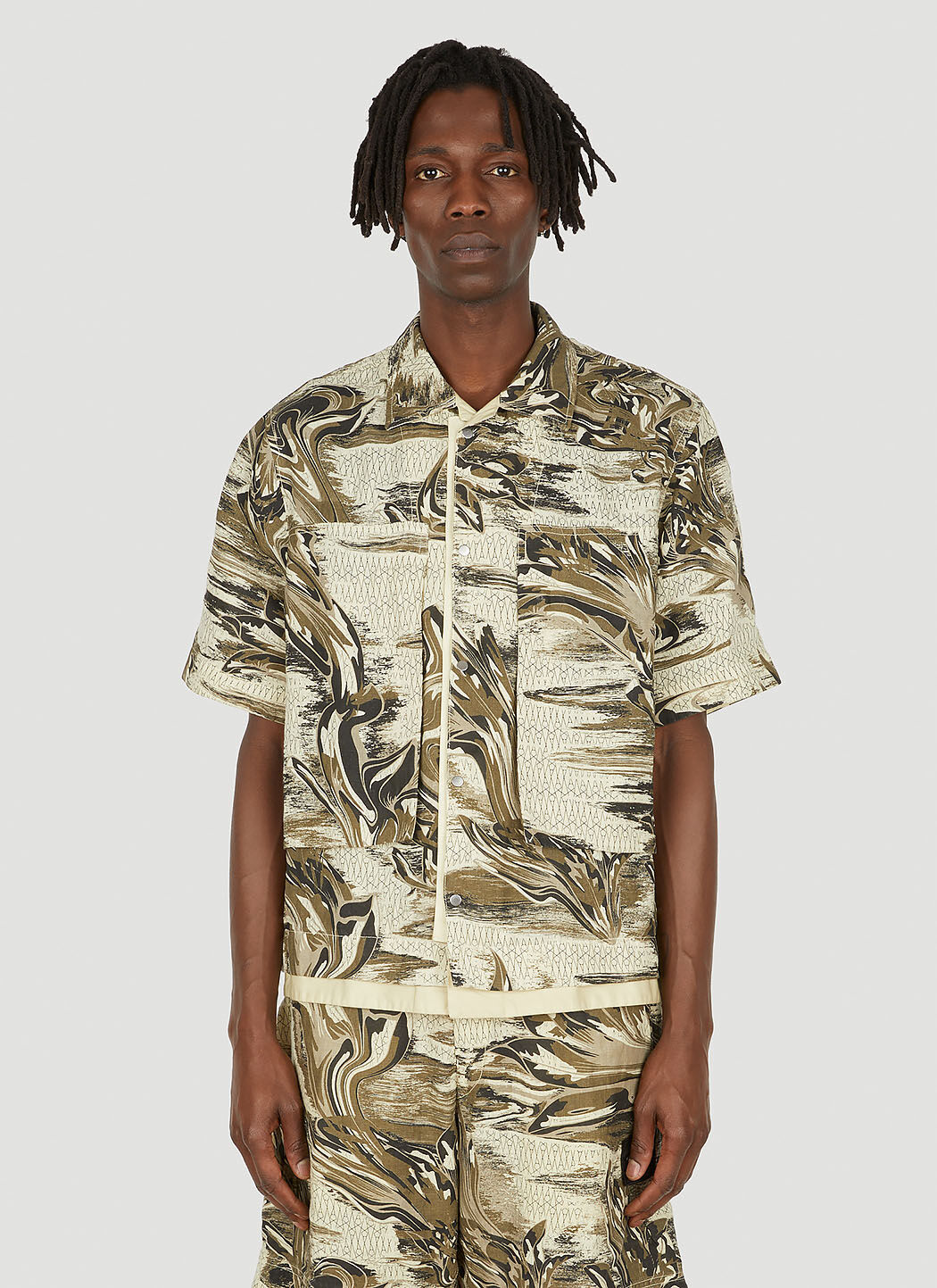 Stone Island Guayabera Classic Shirt in Beige LN CC