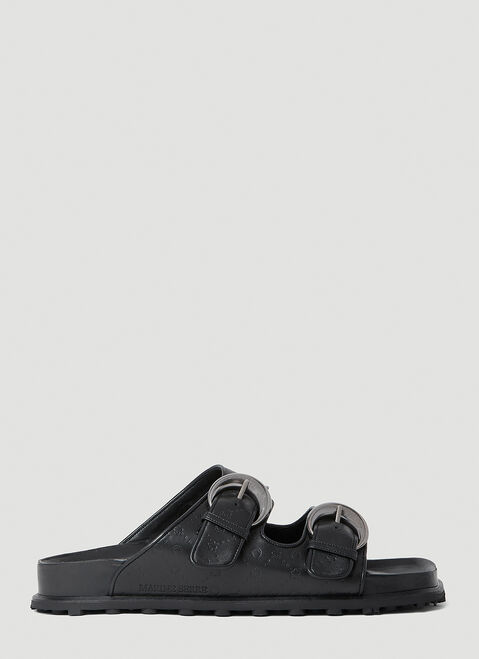Hender Scheme Twin Buckle Sandals Beige hes0348031