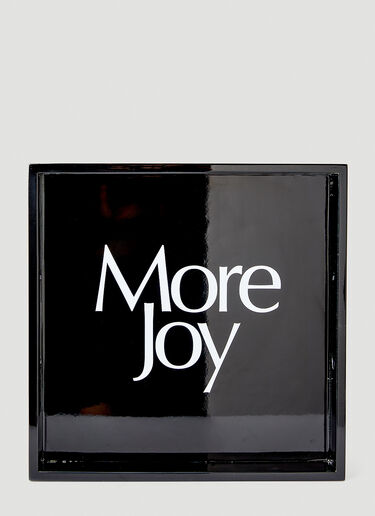More Joy Logo Print Square Tray Black mjy0347046