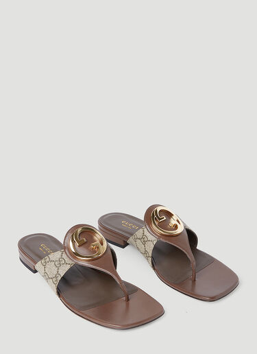 Gucci Blondie Thong Sandals Beige guc0253131