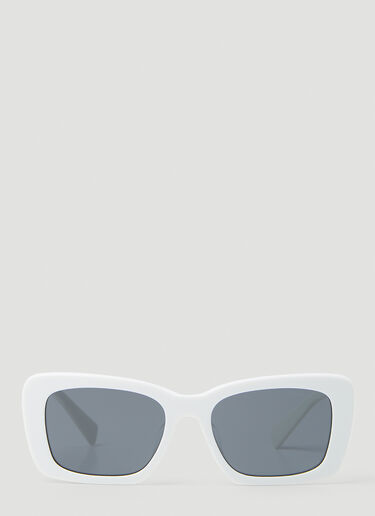 Miu Miu Glimpse Rectangular Sunglasses White lmu0253004