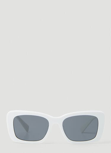 Glimpse Rectangular Sunglasses Miu Miu Glimpse Rectangular Sunglasses White lmu0253004