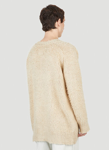 Maison Margiela Crewneck Sweater Beige mla0151012