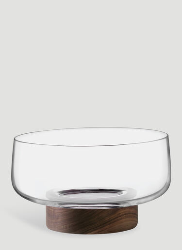 LSA International City Bowl and Walnut Base Transparent wps0644391