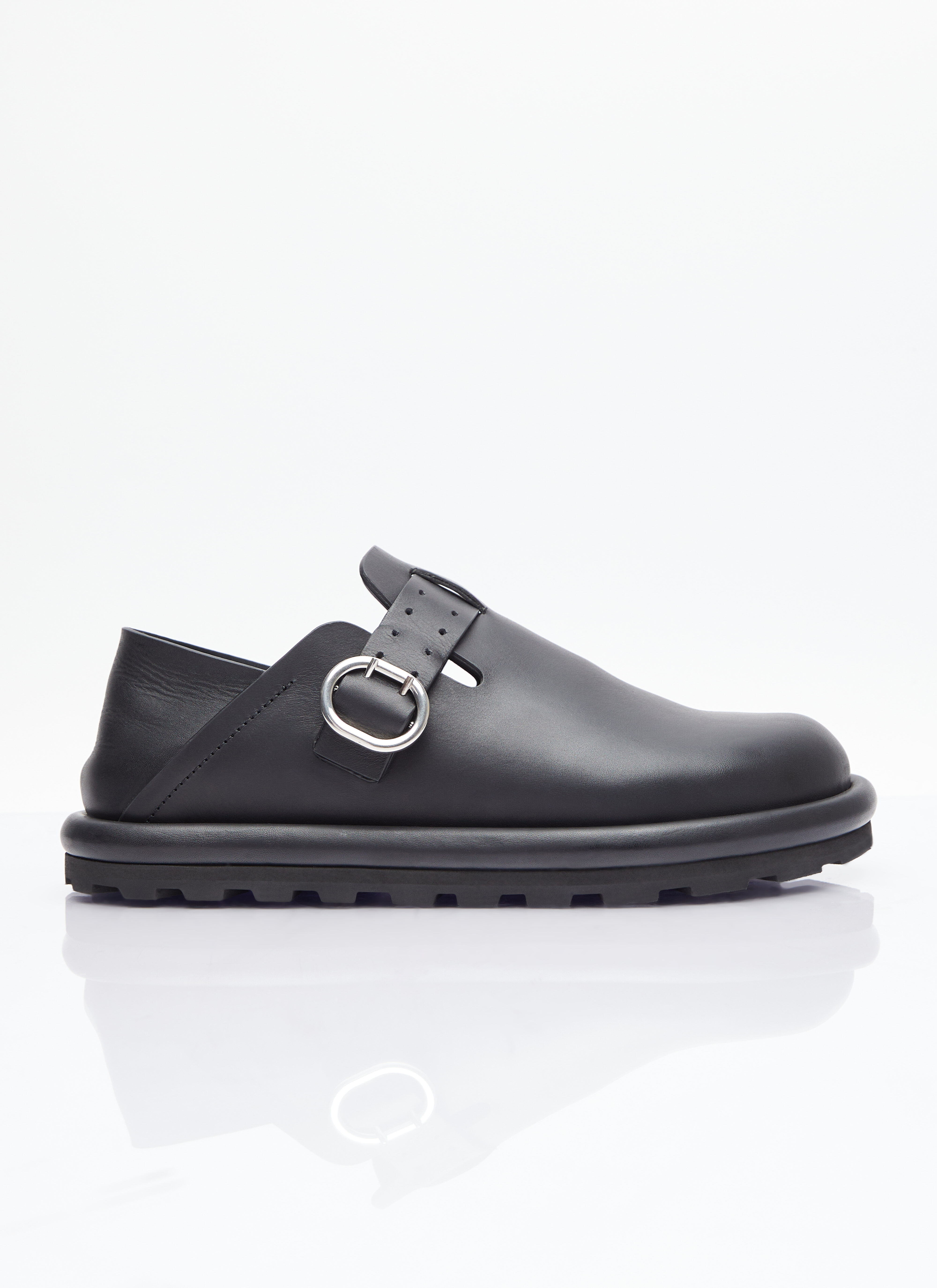 Jil Sander Buckle Leather Shoes Beige jil0156003