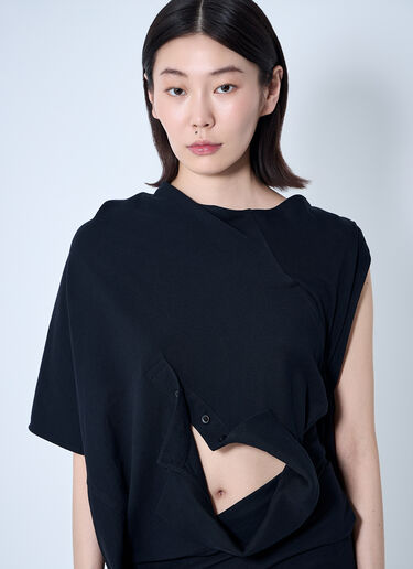 Sia Arnika Draped Polo Dress Black sia0260001