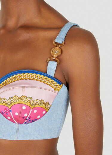 Versace Ventagli 文胸式上衣 蓝 vrs0249015