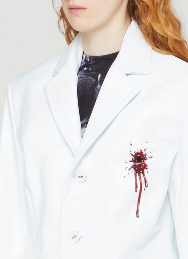 Mowalola Bloody Blazer White mow0240002