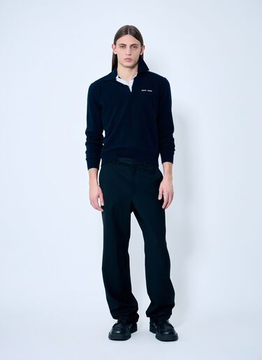 Miu Miu Cashmere Polo Sweater Black miu0359002