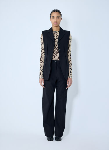 Sportmax Mesh Top Beige spx0259004