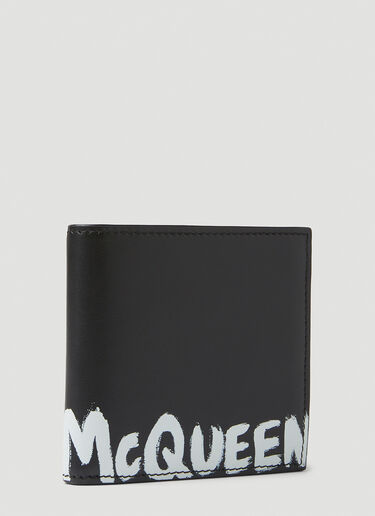 Alexander McQueen Signature Print Wallet Black amq0147051