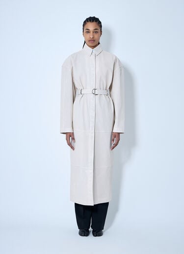 Sportmax 皮革孔眼风衣  米色 spx0260008