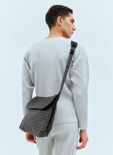 Bao Bao Issey Miyake Crystal Matte Flap Crossbosy Bag Black bao0158001