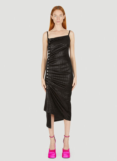 Rabanne Gathered Dress Black pac0251028