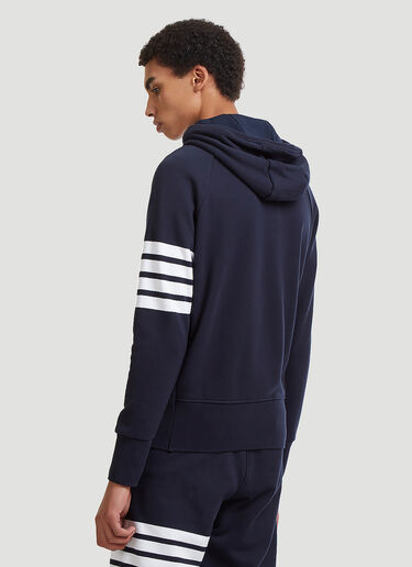 Thom Browne 4 Bar Hooded Sweatshirt Blue thb0125037