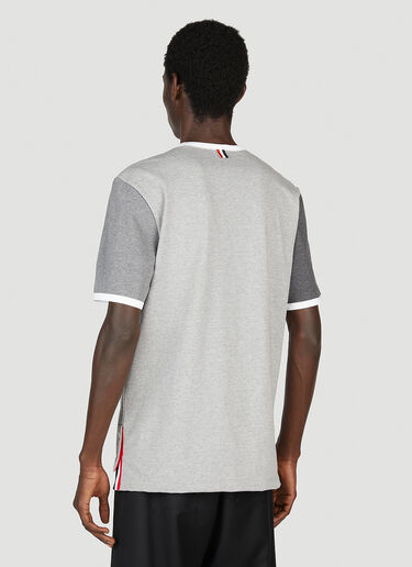 Thom Browne Logo Patch Short Sleeve T-Shirt Grey thb0151003