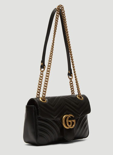 Gucci Small GG Marmont 2.0 Shoulder Bag Black guc0233057