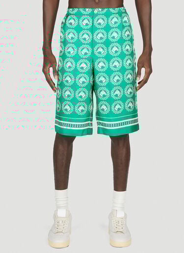 Gucci Horse Motif Shorts Green guc0153014