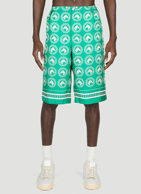 Moncler x Rick Owens Horse Motif Shorts Black mcs0355014