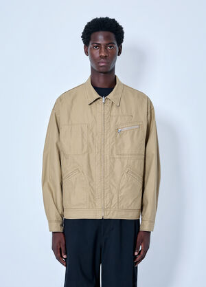 Comme des Garçons Homme Zip-Front Utility Jacket Beige cdh0164009