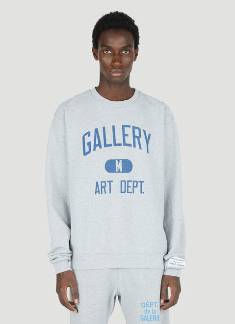 Gallery Dept. Logo Print Sweatshirt White gdp0152009