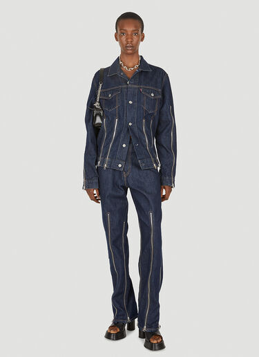 x Levi's 지퍼 트러커 데님 재킷 Levi's x No Sesso x Levi's 지퍼 트러커 데님 재킷 블루 lvn0349001