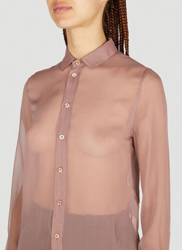 Saint Laurent Buttoned Shirt Pink sla0251047