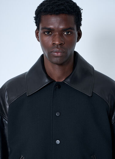 Jil Sander Blouson With Leather Black jil0160006